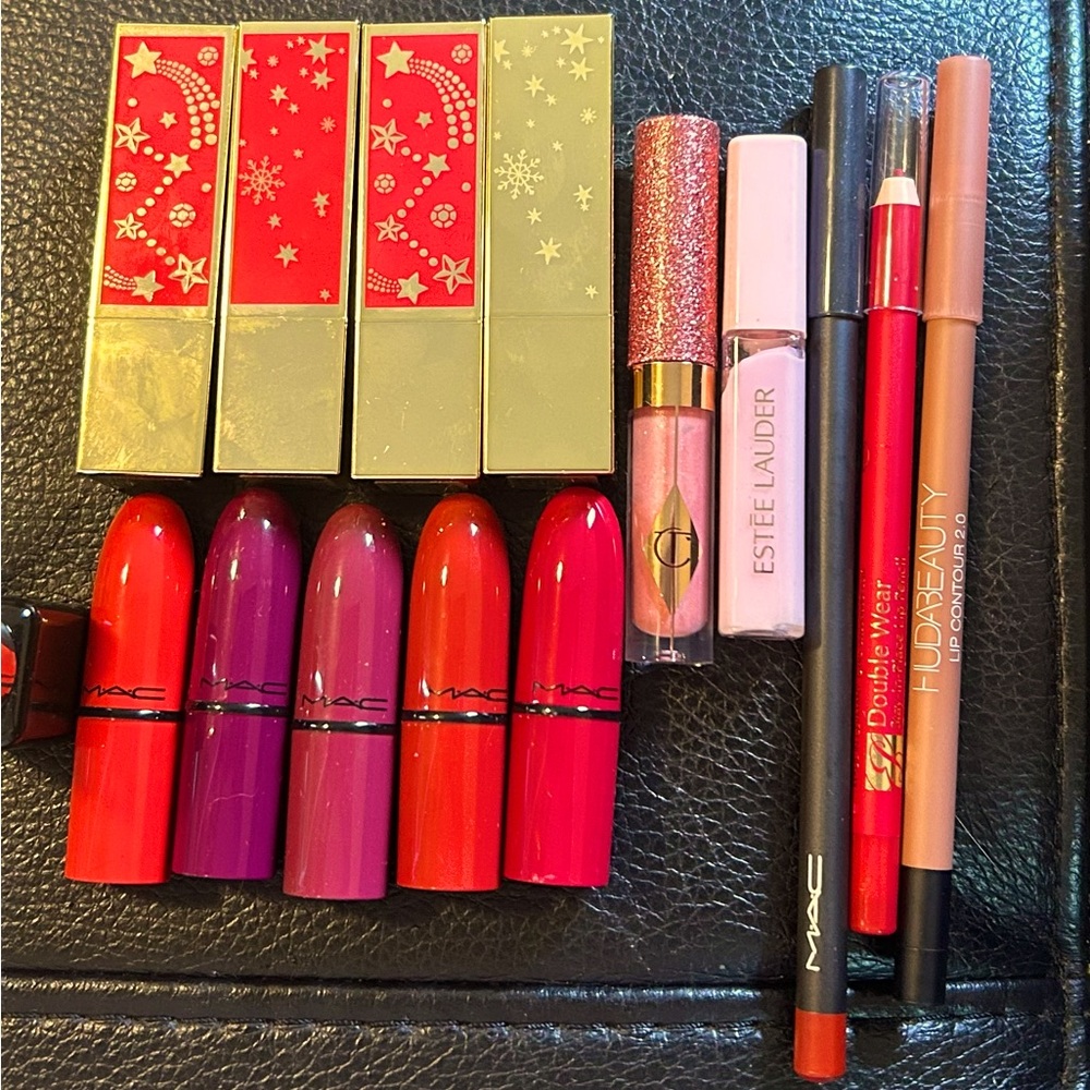 $250 Luxury Lips Reds and Nudes MAC Charlotte Tillbury Huda Beauty Estée Lauder